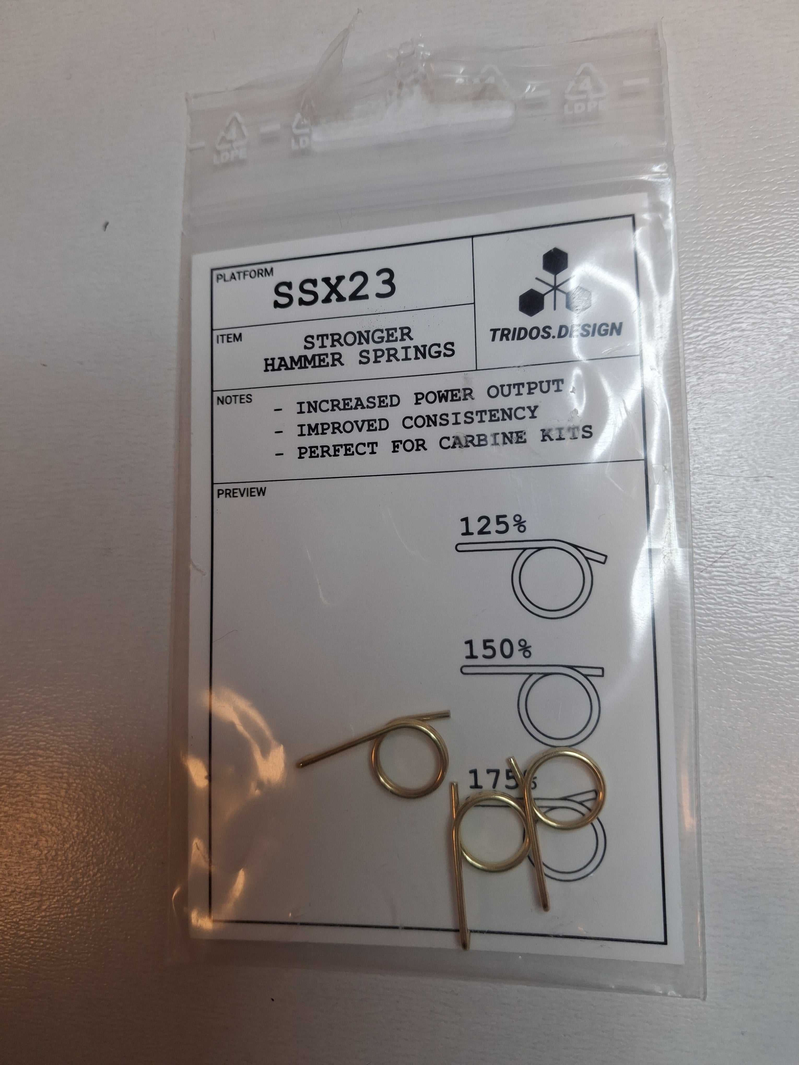 Tridos jäykemmät SSX23 / MK23 vasarajouset