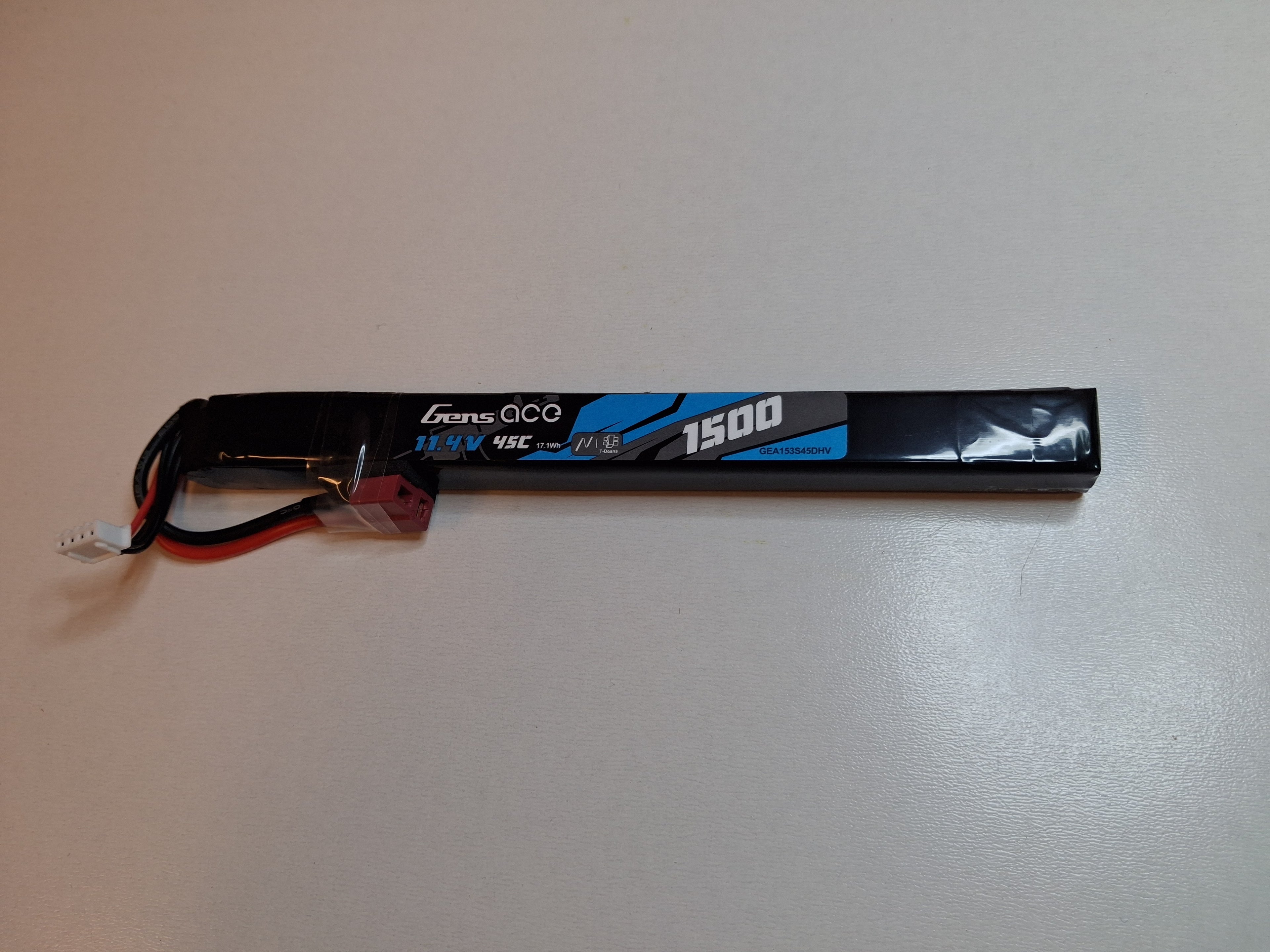 Gens Ace Li-Po 11,4V HV 1500mAh 45C Deans