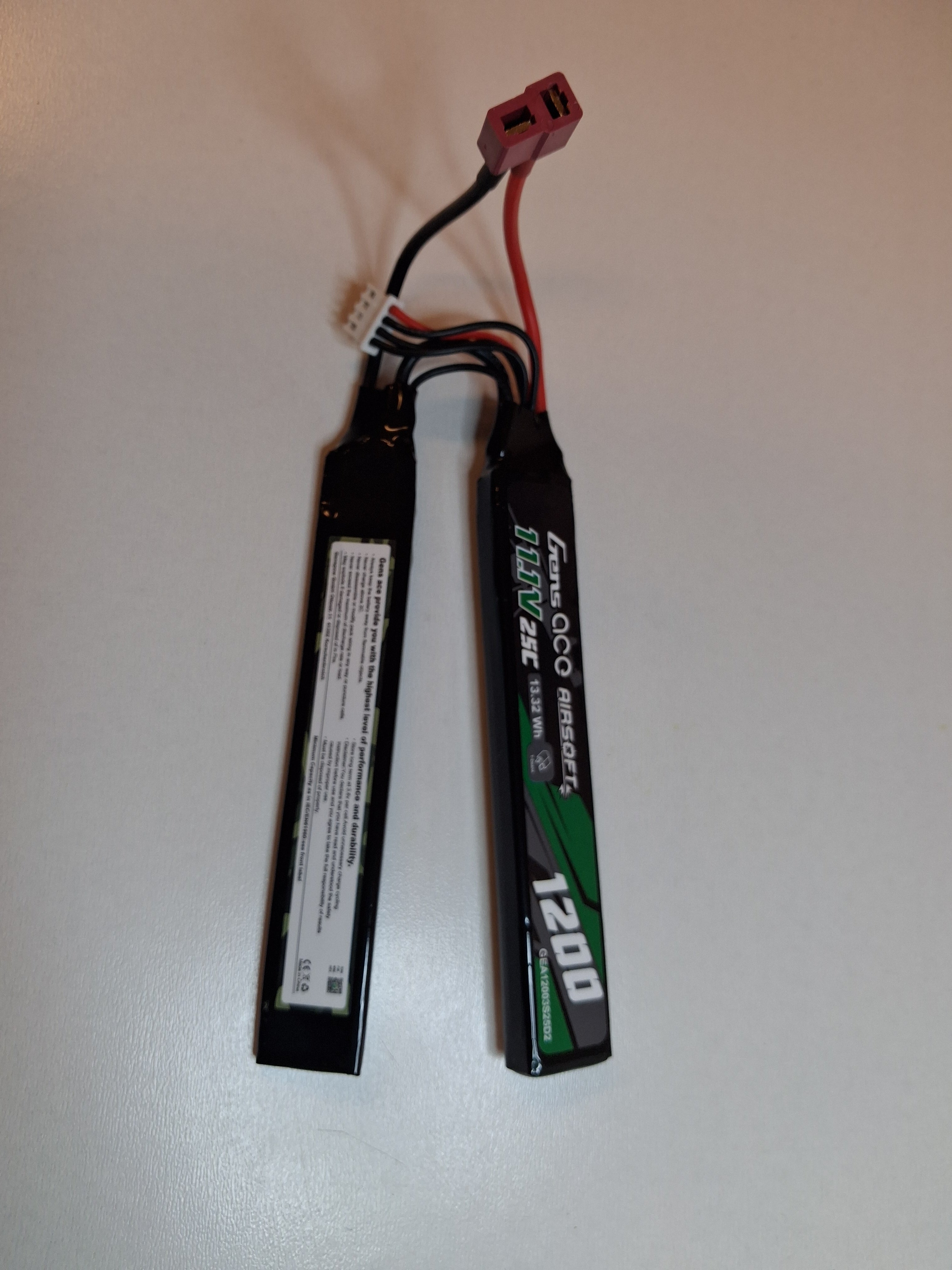 Gens Li-Po 11,1V 1200mAh 25C kaksiosainen Deans