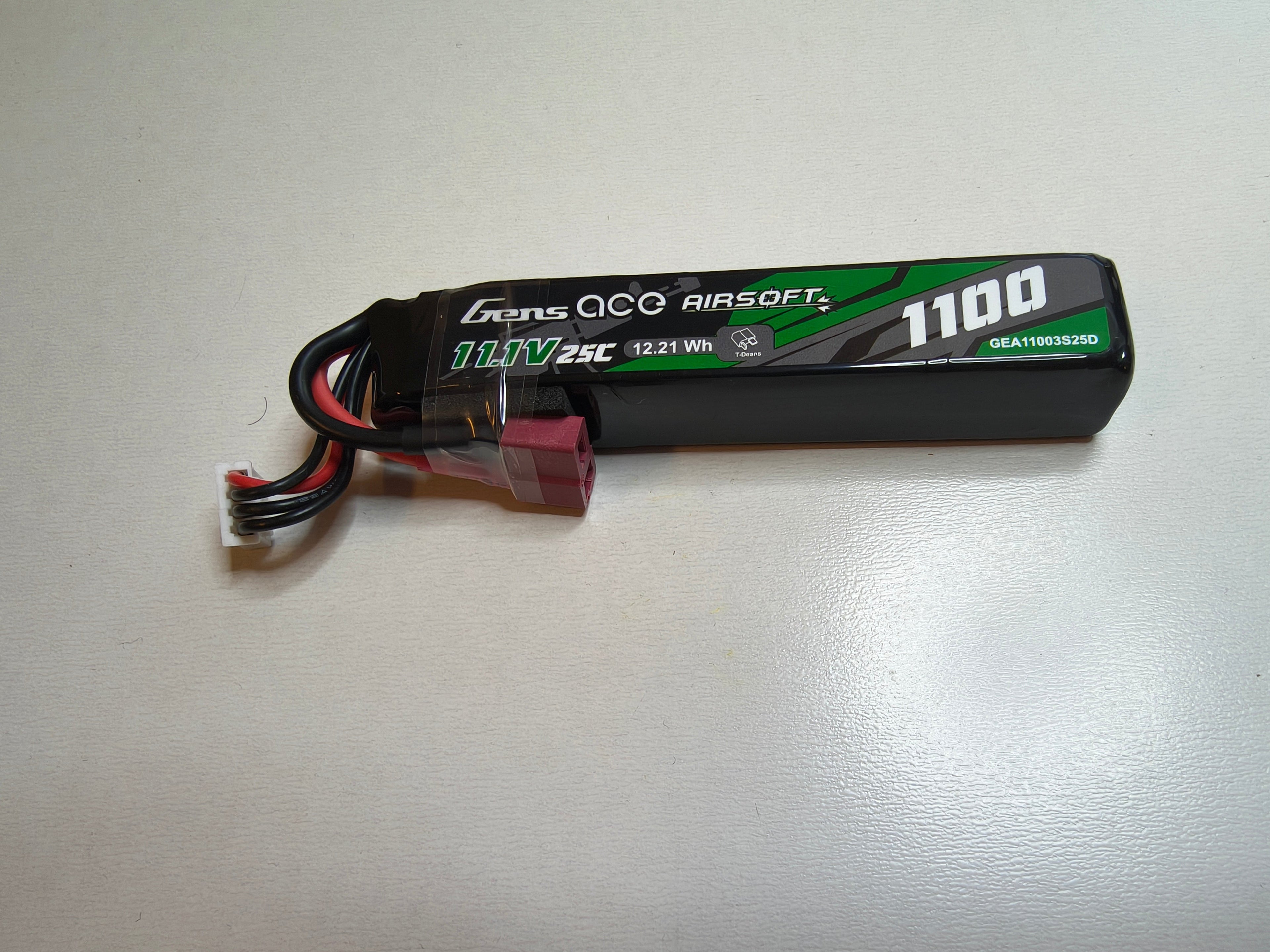 Gens ace 1100mah 11.1v lipo tikku