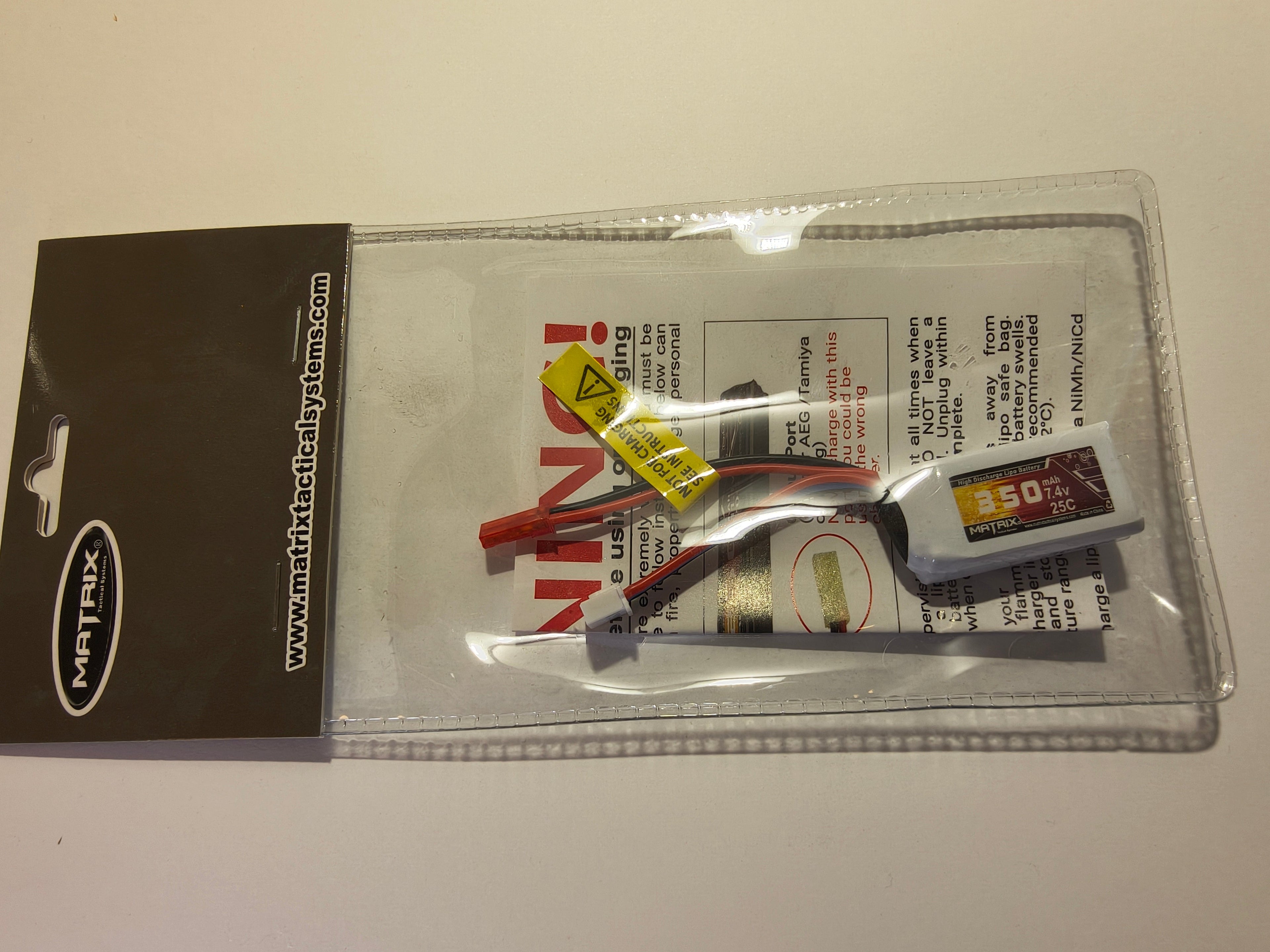 Matrix 7.4V 350mAh 25C mini Lipo akku