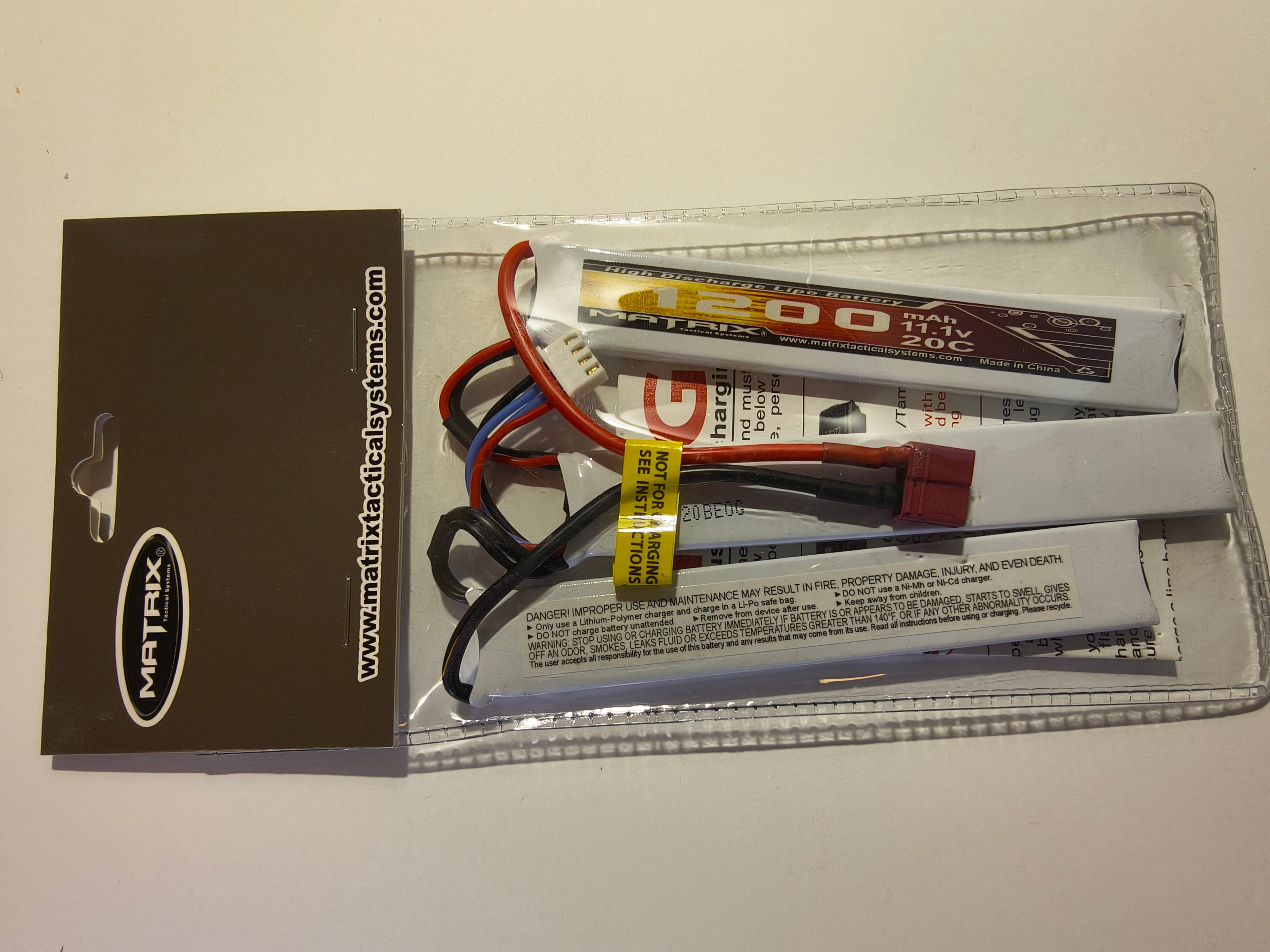 Matrix High Performance 11.1V 1200mAh 20C lipo moniosainen akku