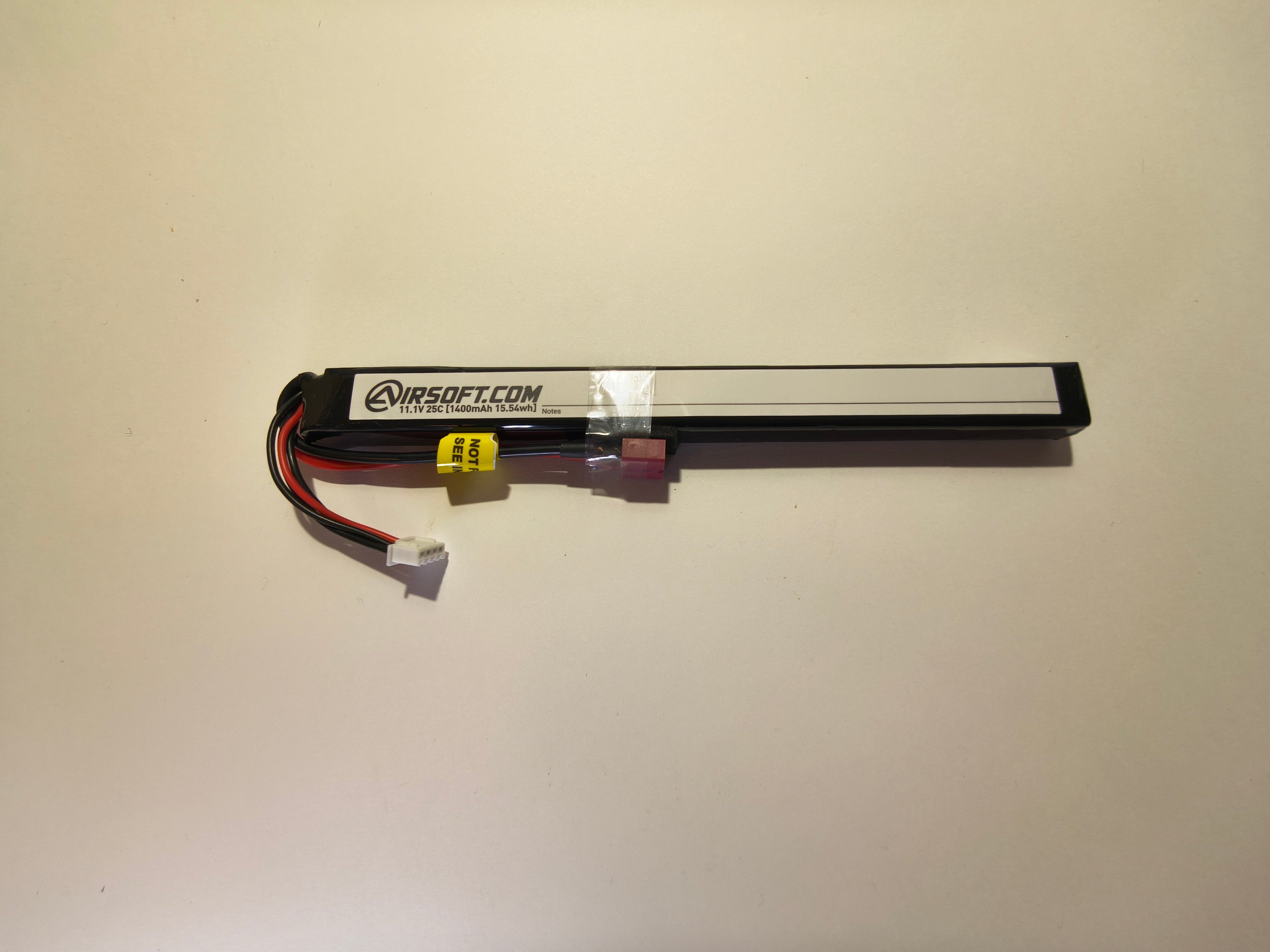 Airsoft.com 11.1v 1400mAh 25C High Performance lipo tikku akku